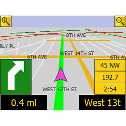 Evesham Nav-Cam 7000 Map