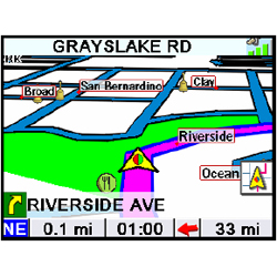 Magellan RoadMate 800 Map